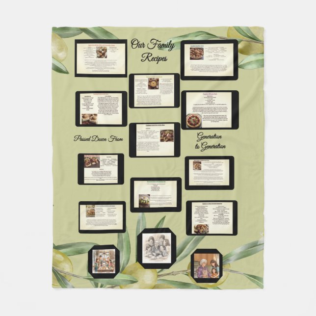 Cobertor De Velo Family Recipe Keepsake (Frente)