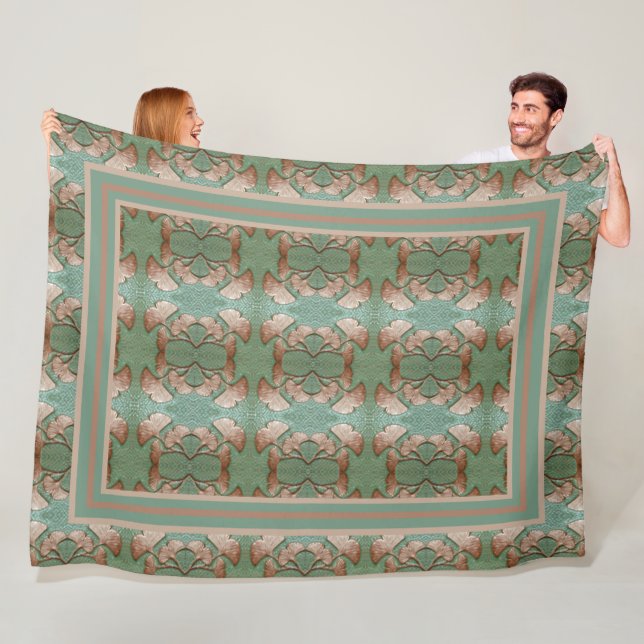 Cobertor De Velo Fanfarrão Gingko com fronteira (In Situ)