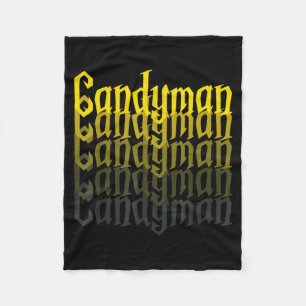 Cobertor De Velo Fantasia de Candyman Espelho Reverso de Halloween