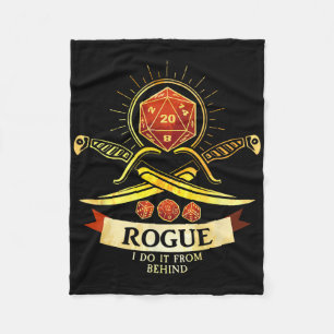 Cobertor De Velo Fantasia de Gamer Rogue Rpg Cl