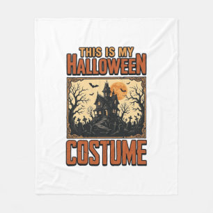 Cobertor De Velo Fantasia de Halloween Casa Assombrada Camisa Vinta