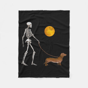 Cobertor De Velo Fantasia de Halloween de cachorro esqueleto passea