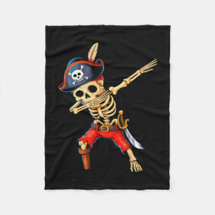 Cobertor De Velo Fantasia de Halloween de pirata esqueleto dabbing
