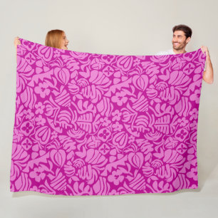 Cobertor De Velo Fantasia de Morango em rosa