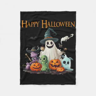 Cobertor De Velo Fantasia Feliz Hallowee do Fantasma Fantasma Feliz