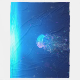 Cobertor De Velo Fantasia Glittering Jellyfish