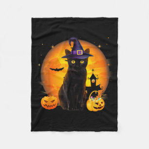 Cobertor De Velo Fantasias de Gata Preta Assustadora de Halloween V