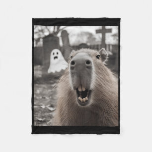 Cobertor De Velo Fantasias de Halloween de Capivara Fantasma Engraç