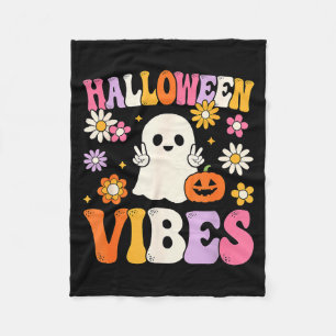 Cobertor De Velo Fantasias de Halloween Groovy Fantasma Abóbora