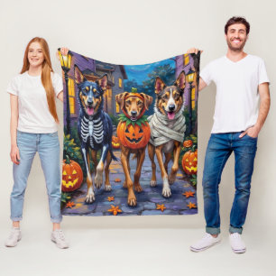 Cobertor De Velo Fantasias de Halloween para Irish Wolfhound Trick-