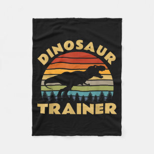 Cobertor De Velo Fantasias de Treinador de Dinossauros no Halloween