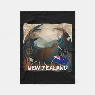 Cobertor De Velo Fantasias engraçadas de animais Kiwi da Nova Zelân