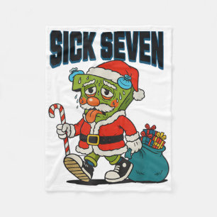 Cobertor De Velo Fantasias Sick Seven 67 Natal Engraçado Santa Home
