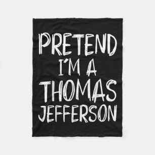 Cobertor De Velo Fantasie Eu Sou Um Traje De Thomas Jefferson No Ha