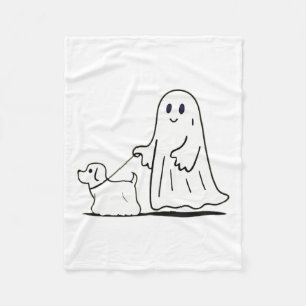 Cobertor De Velo Fantasma Andando Cachorro Ghostie Dia de as Bruxas