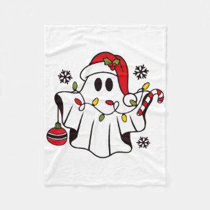 Cobertor De Velo Fantasma Bonita, Feliz Natal Santa Hat Família Eng
