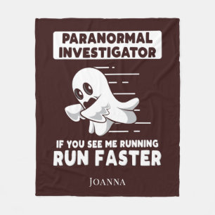 Cobertor De Velo Fantasma Caça Paranormal Investigador Corre Mais