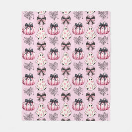 Cobertor De Velo Fantasma da Abóbora Rosa - Bonita e Cerradora