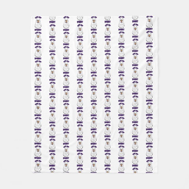 Cobertor De Velo Fantasma do Halloween bonito mas assustador segura (Frente)