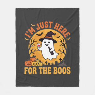 Cobertor De Velo Fantasma engraçado de Halloween Estou aqui apenas