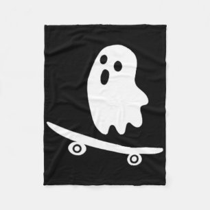 Cobertor De Velo Fantasma engraçado de skate do Halloween fantasia