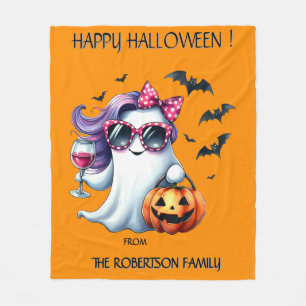 Cobertor De Velo Fantasma Feminino Assustador de Halloween