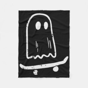 Cobertor De Velo Fantasma No Skateboard Retro Halloween Costume Bo