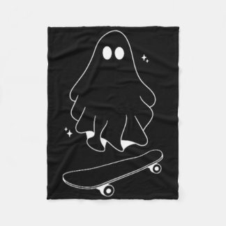 Cobertor De Velo Fantasma Skateboard Preguiçoso Roupa de Halloween