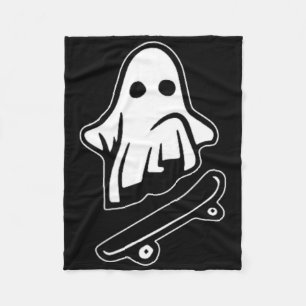 Cobertor De Velo Fantasma Skateboarding Fantasia de Halloween Espir