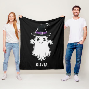 Cobertor De Velo Fantasma Sorridente Fofo Vestindo um Chapéu de Bru