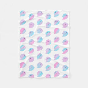 Cobertor De Velo Fantasmas da Aquarela de Kawaii (unicórnio)