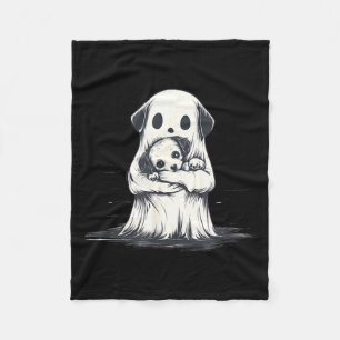 Cobertor De Velo Fantasmas segurando cachorrinho Roupa engraçada de