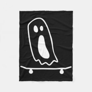 Cobertor De Velo Fantasmas Skateboard Preguiçoso Fantasia de Hallow