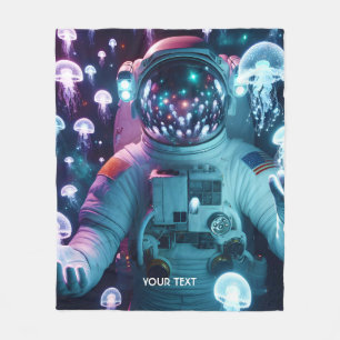 Cobertor De Velo Fantasy Astronauta Gelyfish Space