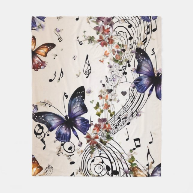 Cobertor De Velo Fantasy Butterfly (Frente)