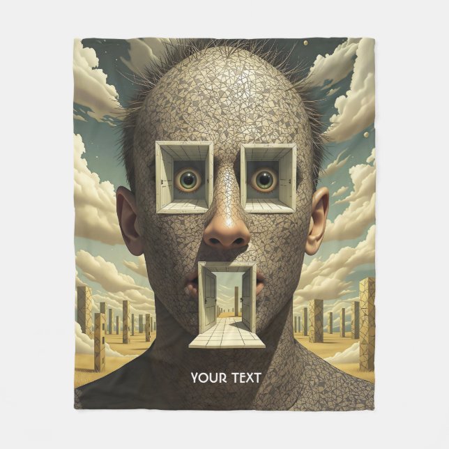 Cobertor De Velo Fantasy Cut Door Windows Man (Frente)