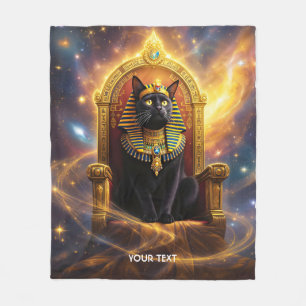 Cobertor De Velo Fantasy Cute Pharaoh Regal Cat