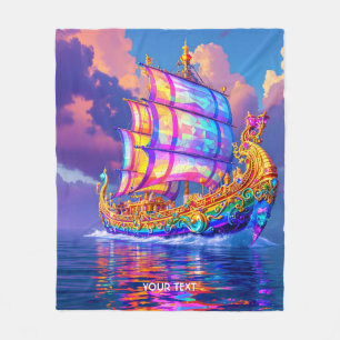 Cobertor De Velo Fantasy Cute Rainbow Colors Ship