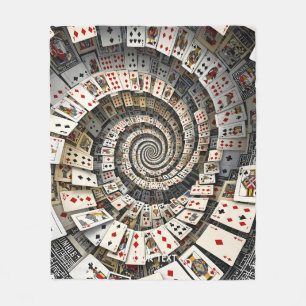 Cobertor De Velo Fantasy Cute Spiral Cards Staircase