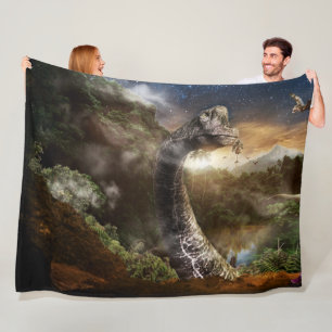 COBERTOR DE VELO FANTASY DINOSAUR