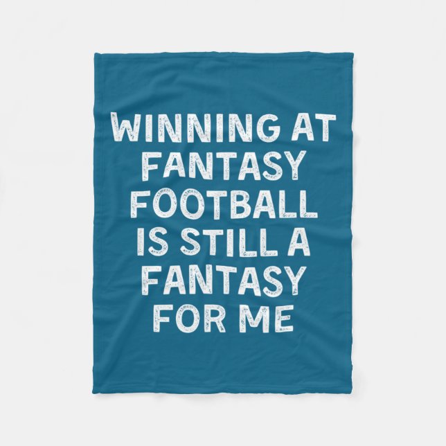 Cobertor De Velo Fantasy Football Loser Funny  (Frente)