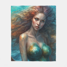 Cobertor De Velo Fantasy Linda Sereia Princesa