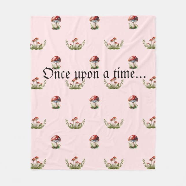 Cobertor De Velo Fantasy Mushroom (Frente)