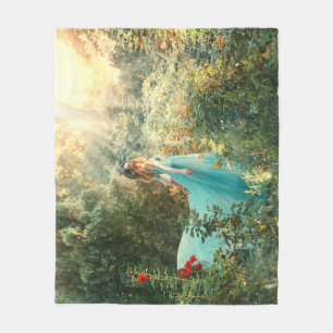 Cobertor De Velo Fantasy Princess: Summer Nature Vintage.