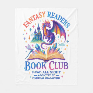 Cobertor De Velo Fantasy Readers Book Club...