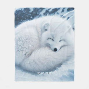 Cobertor De Velo Fantasy White Fox Snow