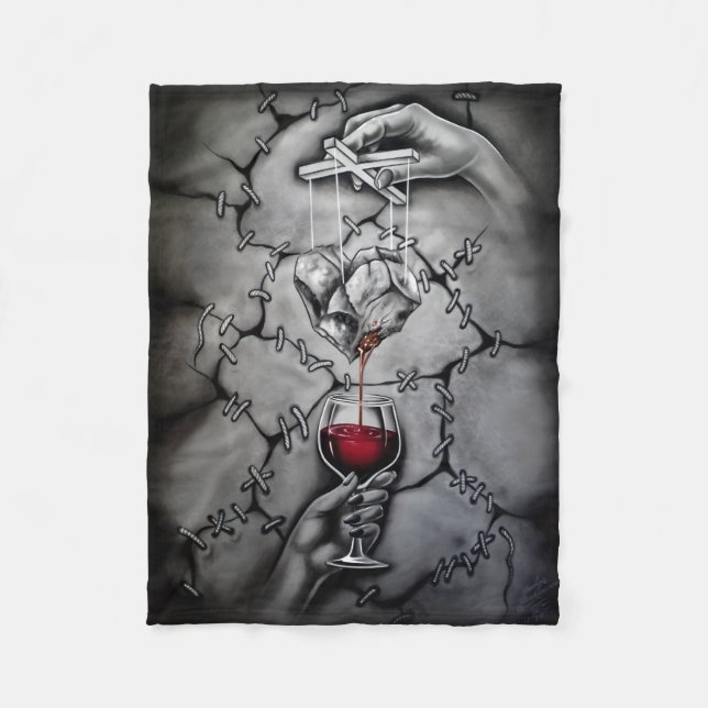 Cobertor De Velo Fantoche do Coração (Frente)