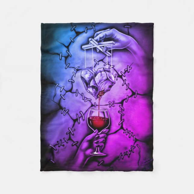 Cobertor De Velo Fantoche do Coração (Frente)