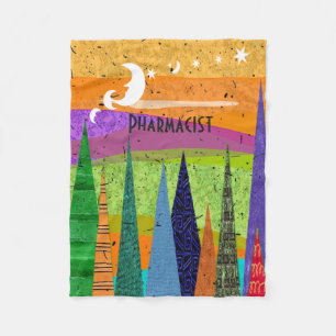 Cobertor De Velo Farmacêutica Fleece Blanket Artsy Mountain