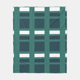 Cobertor De Velo Farmhouse da Xadrez de Verificação Azul Branco Tea